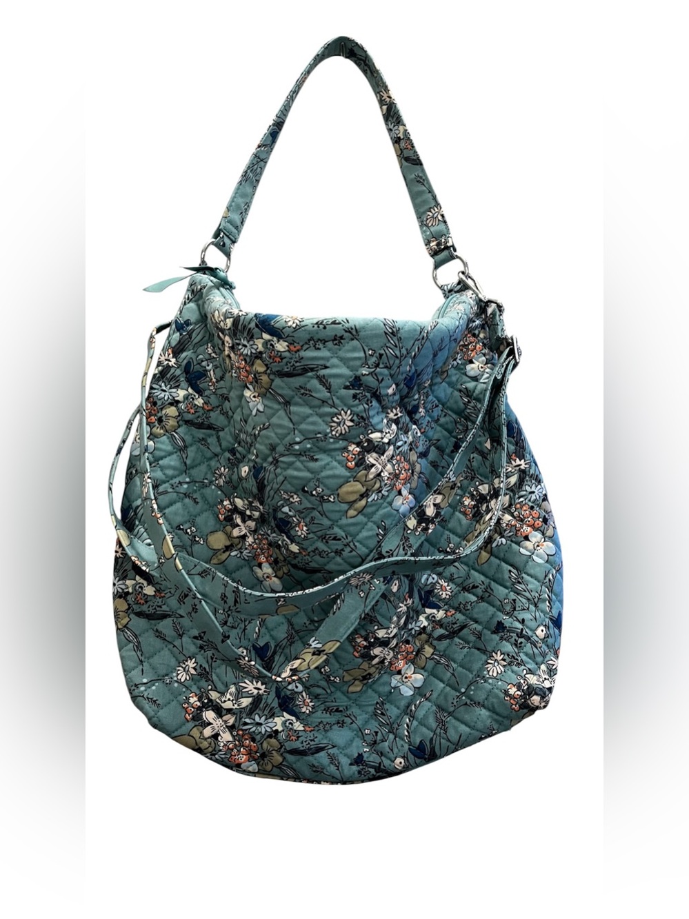 Oversized Hobo Shoulder bag + wallet - Sunlit Garden Sage by Vera Bradley - Picture 2 of 12